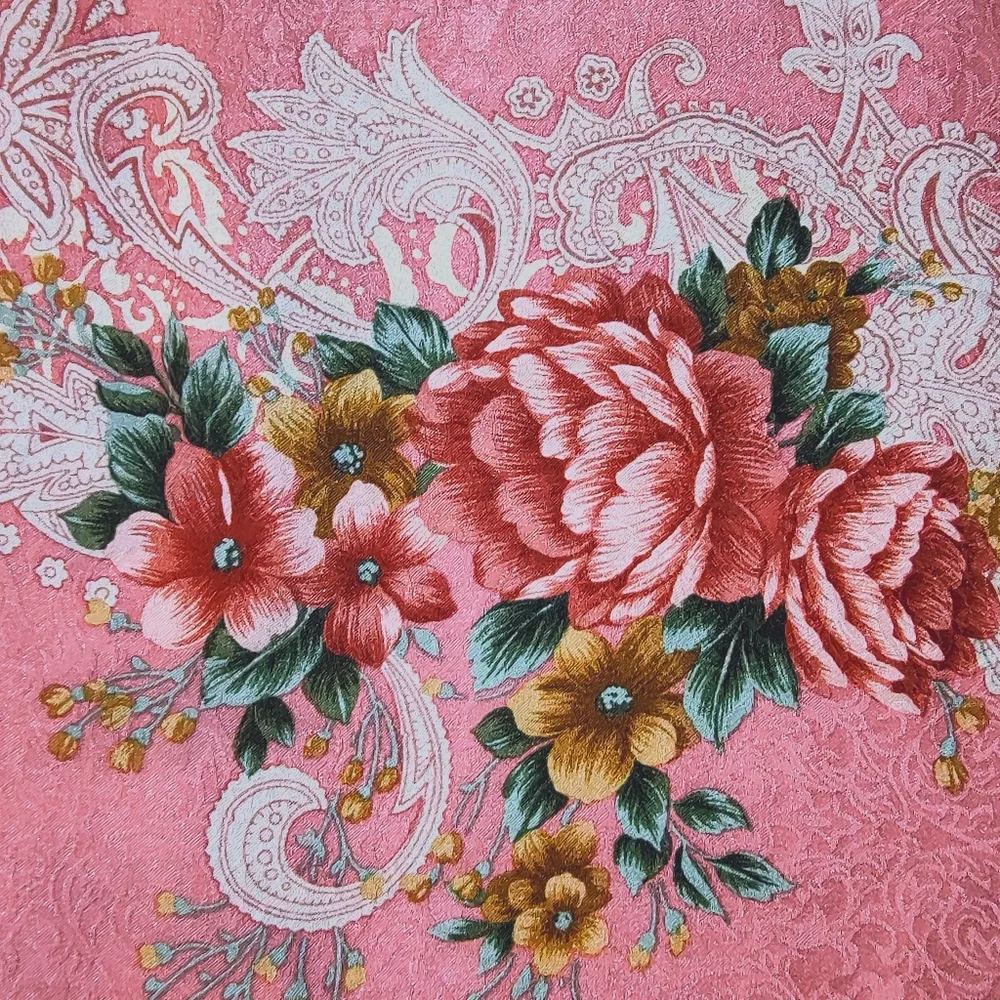 YSL floral silk scarf absolutely gorgeous large 34''